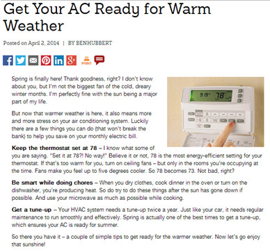 Get Your AC Ready for Warm Weather Image