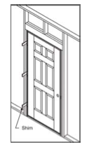 Entry Door Shim Southwest Exteriors San Antonio TX