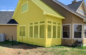 Gable A picture of a house with a yellow highlighted section called the gable.