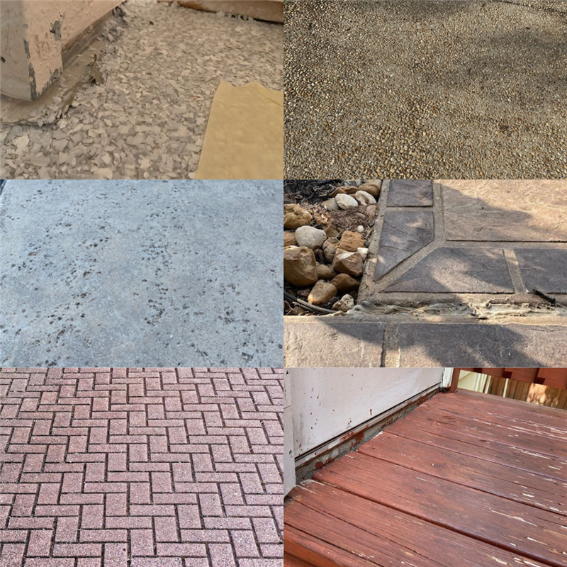 What types of flooring can and cannot be coated with an industrial concrete coating?