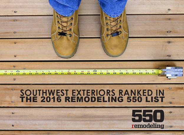 Southwest Exteriors Ranked in the 2016 Remodeling 550 List